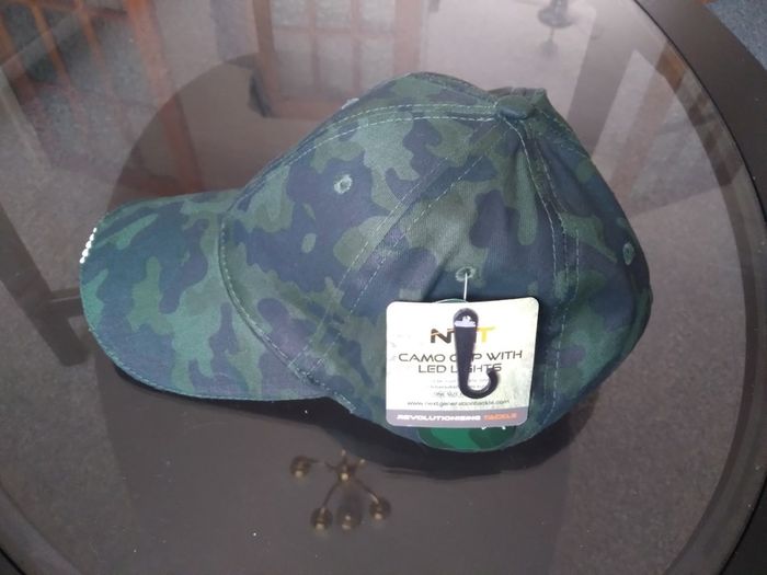 NGT Camo Cap with 5 LED Lights
