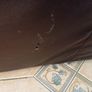 3 seater brown leather sofa Image 7