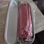 Umbrella with protective zip case. Burgundy/red colour, lightweight and easy to carry in a handbag or backpack. Brand new and unused. Image 4