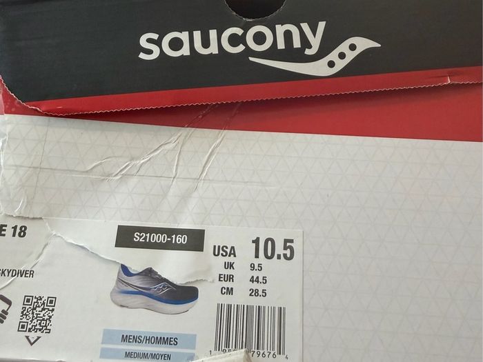 Saucony Ride 18 men's runners Size 9.5 UK