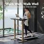 80 cm Electric Standing Desk Adjustable Height, 4 Memory Height Settings, Sit Stand Up Desk for Home Office & Computer Workstation,Black and Gold Frame Image 5