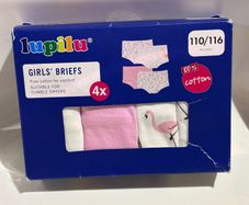 New Girls briefs 110/116 4-6years