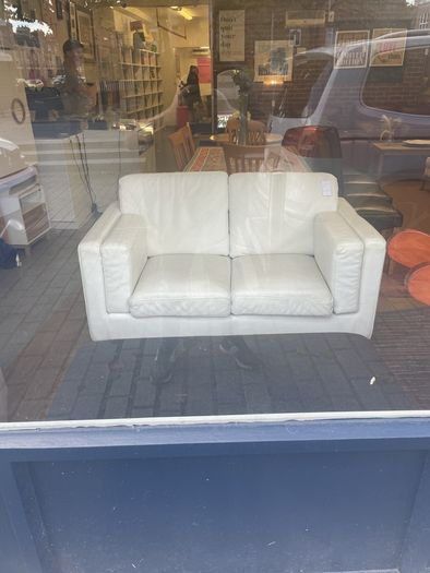 2 seater leather sofa