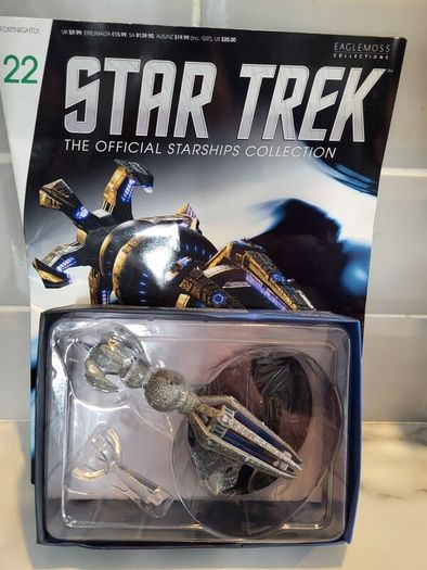 star trek eaglemoss krenim temporal weapon ship