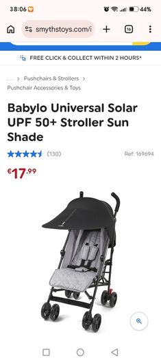 Gro black out blind & babylo sunshade