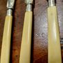 Antique Engraved Table Knives Set of 3 Image 3