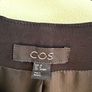 Cos black, collarless open-front longline  jacket / blazer Image 3