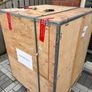 Timber crate pallet with galvanised protection for transport Image 2