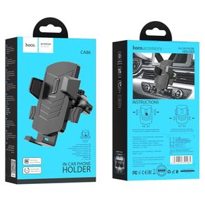 Hoco CA86 Davy One-Button Air Vent Phone Holder Black