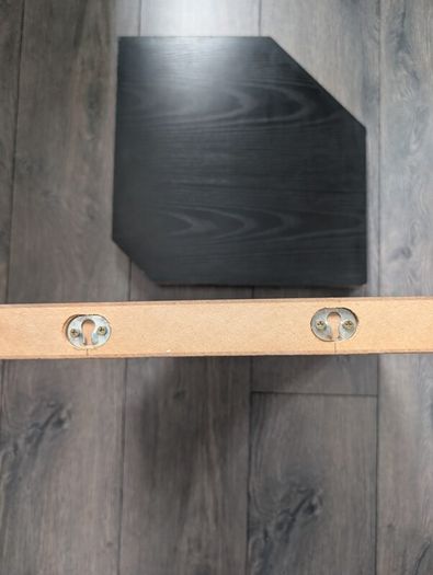 Black corner shelves