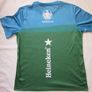 HEINEKEN UEFA Euro 2020 T Shirt Top, Size XXL Short Sleeved Blue/Green Image 6