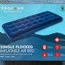 ProCamp Single Inflatable Air Bed + Electric Pump, Camping Guest Bed Bundle Image 2