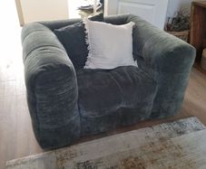 EZ Living "Bottega" 1 Seater Matching Velvet Armchair