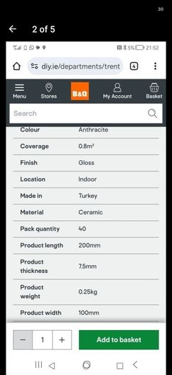 Grey Subway tiles