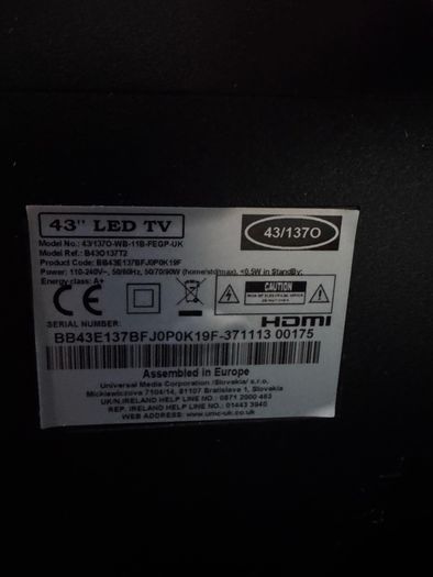 43 inch TV