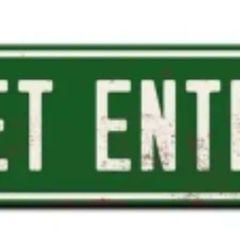 Secret Entrance: Metal Sign