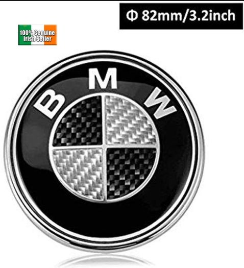 BMW Carbon black Bonnet/Trunk Emblem