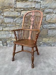 Late Victorian high back Windsor Armchair.