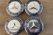 4 x Alloy Wheel Centre Caps 75mm for Mercedes Benz New dark blue