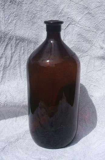 BRITISH DRUG HOUSES LTD (BDH) - a vintage large brown glass bottle (1960's or earlier). About 11" high. PRICE REDUCED.