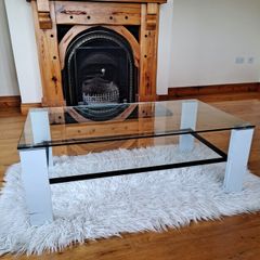 Glass coffee table