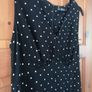 dress size 14 stretch material zip open to back nice button front detailing Image 2