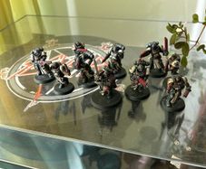 Black Templar Space Marine crusader squad
