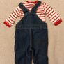 Cheeky Chimp Denim Dungaree,s And Top Image 4