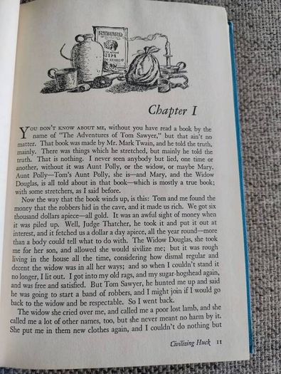 Huckleberry Finn by Samuel L Clemens 1953 hardback in very good condition with signs of wear on the cover see photos FREE STANDARD POSTAGE INCLUDED