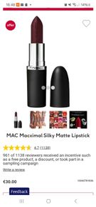 mac maximal matte lipstick