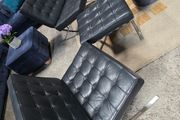2xbarcelona chair+ footstool