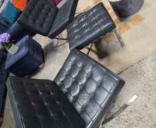 2xbarcelona chair+ footstool
