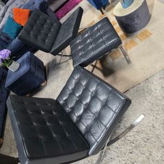 2xbarcelona chair+ footstool