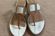 Calvin Klein cream and tan sandles Sandles