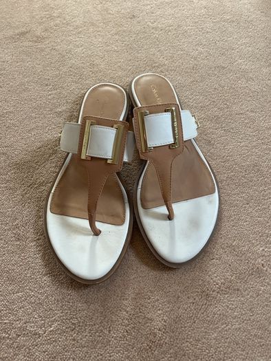 Calvin Klein cream and tan sandles Sandles