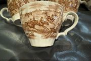 Alfred Meakin Brown Staffordshire  6 Teacups