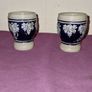 Matching pair of Zoller and Born German stoneware wine goblets Image 3