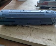 Train Set  vintage luma set locos track trucks and car etc