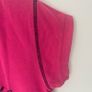 Diesel Pink T-Shirt With Sequin Logo - Womens Medium Image 4
