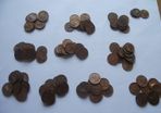 100 Coins@Irish Half Penny. Nice Condition.Decimal Issues