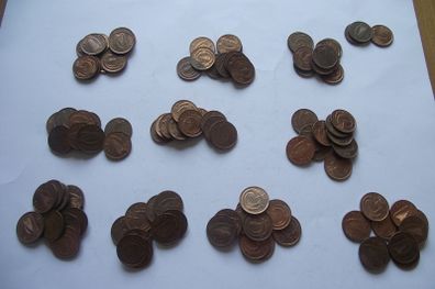 100 Coins@Irish Half Penny. Nice Condition.Decimal Issues