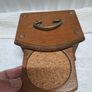 Vintage wood and cork coasters Image 2