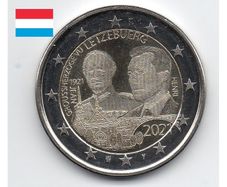 Luxembourg 2 Euro Commemorative Coin 2021 - 100th Birthday of Grand Duke Jean. Photo Version. Uncirculated.