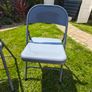 3 Grey Folding Chairs Image 2