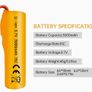 1pcs 3.7V 3000mAh Li Ion Battery with XH2.54-2P, new. Image 2