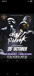 One spare Daft Punk Tribute ticket for Monroe's, Galway