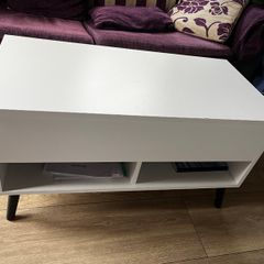 Lift Top 4 Legs Coffee Table with Storage