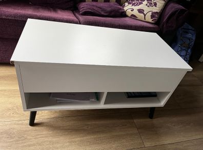 Lift Top 4 Legs Coffee Table with Storage