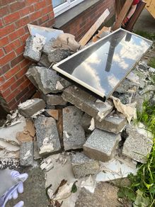 rubble &  old wooden fences