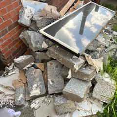 rubble &  old wooden fences